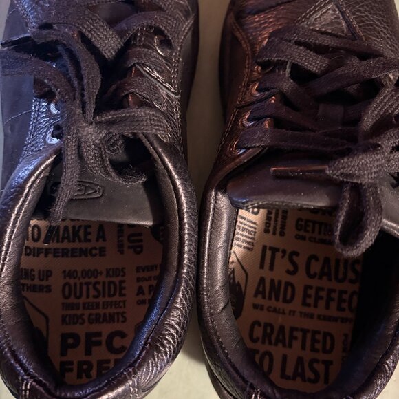 Womens Keen Black Leather Presidio Hiking Comfort Sneakers Size 8 1011400 - Picture 6 of 11